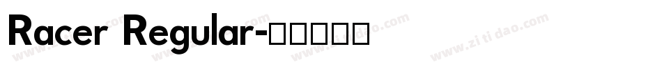Racer Regular字体转换